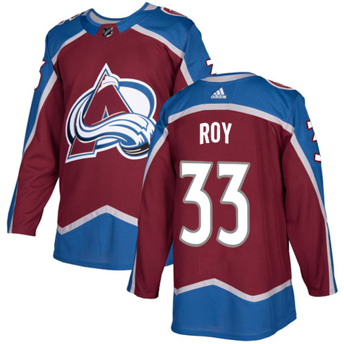 Adidas Men Colorado Avalanche 33 Patrick Roy Burgundy Home Authentic Stitched NHL Jersey